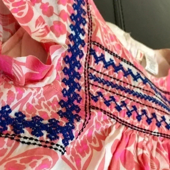 J. Crew Crewcuts Floral Embroidered Boho A-Line Cotton Dress - Picture 5 of 8